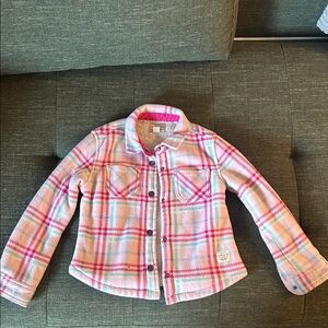 Western Weatherproof Pink Plaid Kids Flannel Style Jacket